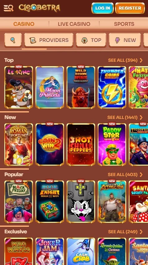 Cleobetra Mobile version
