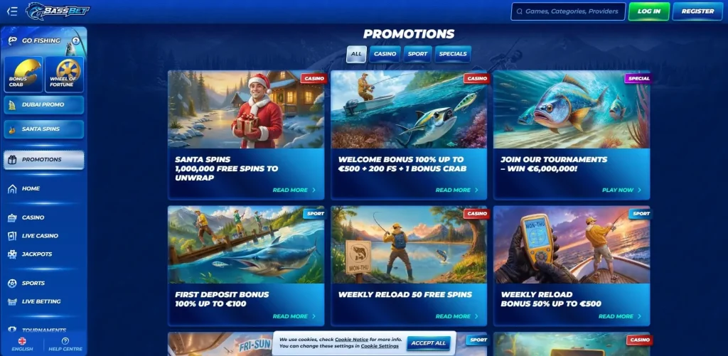 Bassbet Casino Bonuses 