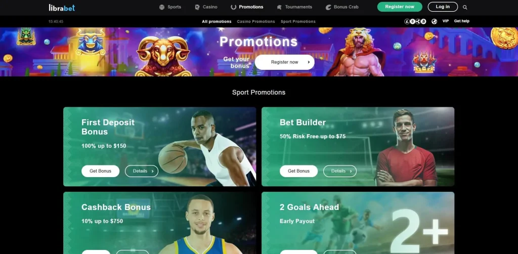 Librabet Casino Bonuses 